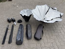 Elinchrom D-Lite 4 Studioblitze Set mit Zubehoer guter Zusta