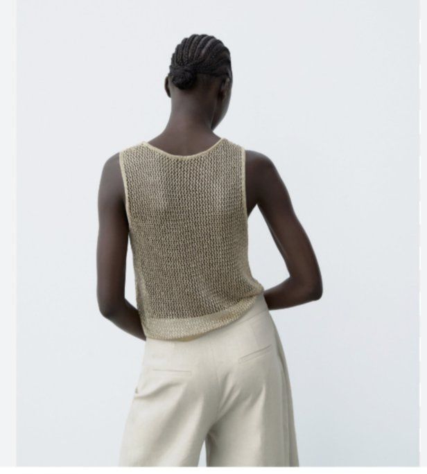 Zara Top: Neu ZARA METALLIC THREAD KNIT TOP,  M – Nuovo e nell'imballaggio originale da Wilen b. Wollerau venduto da rosmarin13 1