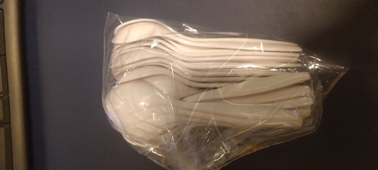 Löffel: Kaffeelöffel Mehrweg weiss – Neu und originalverpackt aus Sax von Frehner 1
