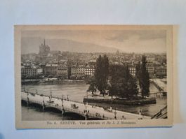Ancienne CP de Genève - Île J.J. Rousseau 1900