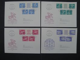 1960 Nr. K45-K48 + S63-S66 auf FDC