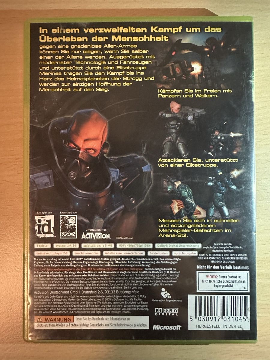 Microsoft Spiele: Quake 4 für Microsoft Xbox 360 – Gebraucht aus Kestenholz von Mad18 1