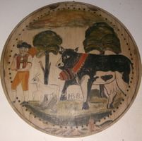 Handbemalte Bauernmalerei Schnitt- oder Aufhängbrett (HB.B.)