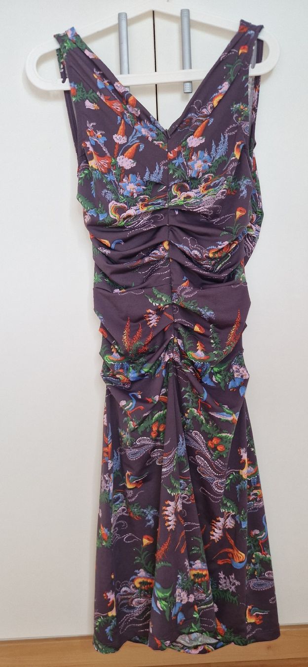 King Louie Kleider: Robe King Louie imprimée drapée taille M – Gebraucht aus Bercher von Dusudouest 2