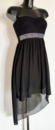 💜 Gr 34/XS Chiffon Kleid Ballkleid Cocktailkleid