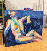Originalgemälde „Restful Nude“ – Signiert 1989