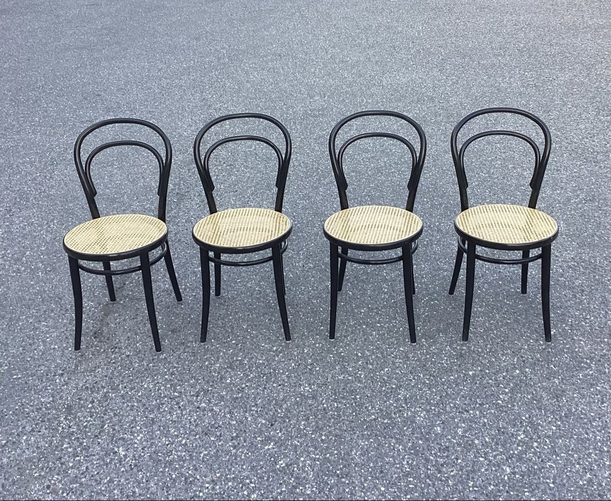 Sedie: Set: Bistrostühle mit Joncgeflecht – Usato da Burgdorf venduto da swintila 1