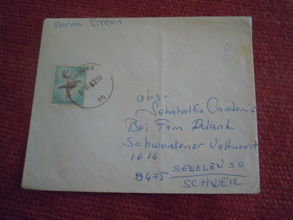 Couverts & Versandtaschen: Gelaufene Briefcouvert mit Marken + Stempel – Gebraucht aus Landquart von hennachebia 6