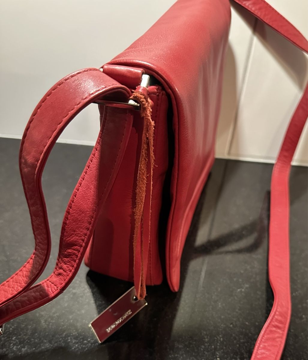 Borse da donna: Rote Ledertasche Bodenschatz Umhängetasche – Nuovo (secondo la descrizione) da Münsingen venduto da Innchen 8