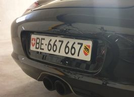 BE 667667 Auto Kontrollschild Nummernschild Kennzeichen