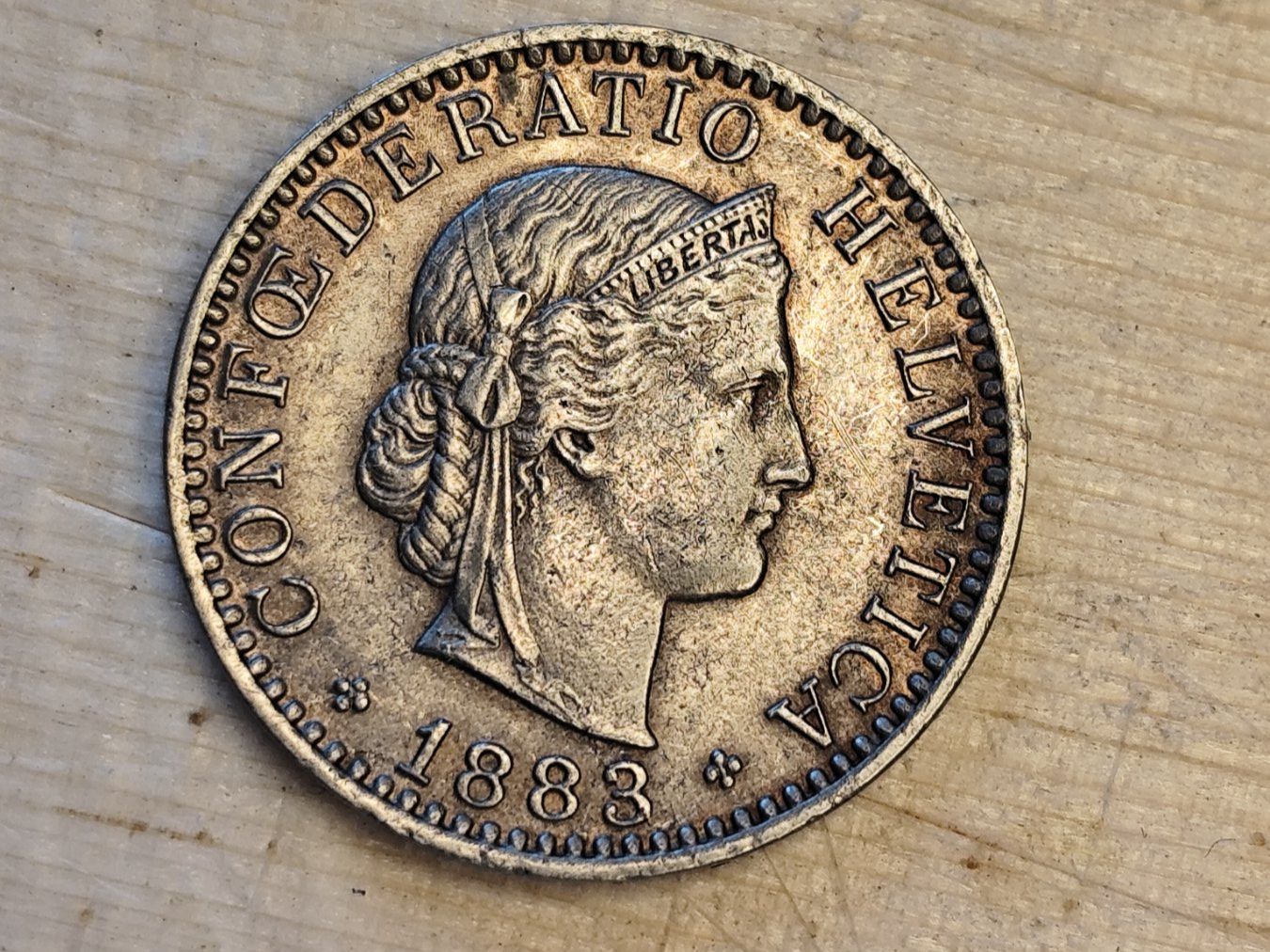 Alle Münzen: ==> 20 Rp 1883 ss <== – Gebraucht aus Bern von b.man_is_back