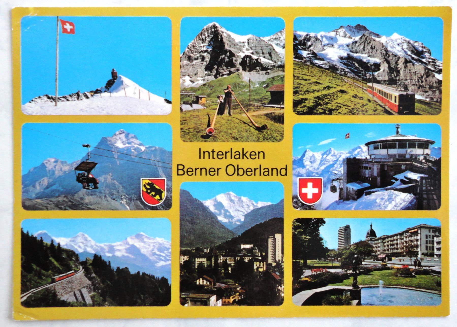 Cartoline postali: Interlaken - Berner Oberland – Difettoso da Fétigny venduto da Billy2miny
