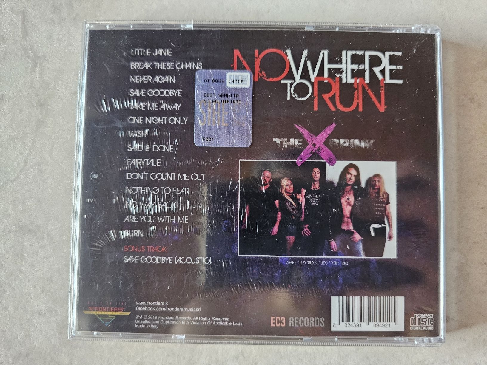 CDs: The Brink  -  Nowhere To Run  /  Fabrikneu – Neu und originalverpackt aus Schneisingen von backstore24 1