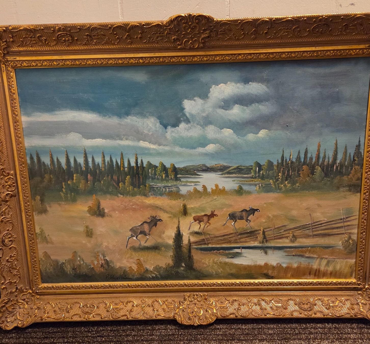 Dipinti: Wunderschönes Oelbild des schwedischen Maler R. Söderström – Usato da Oberiberg venduto da hunter94 1