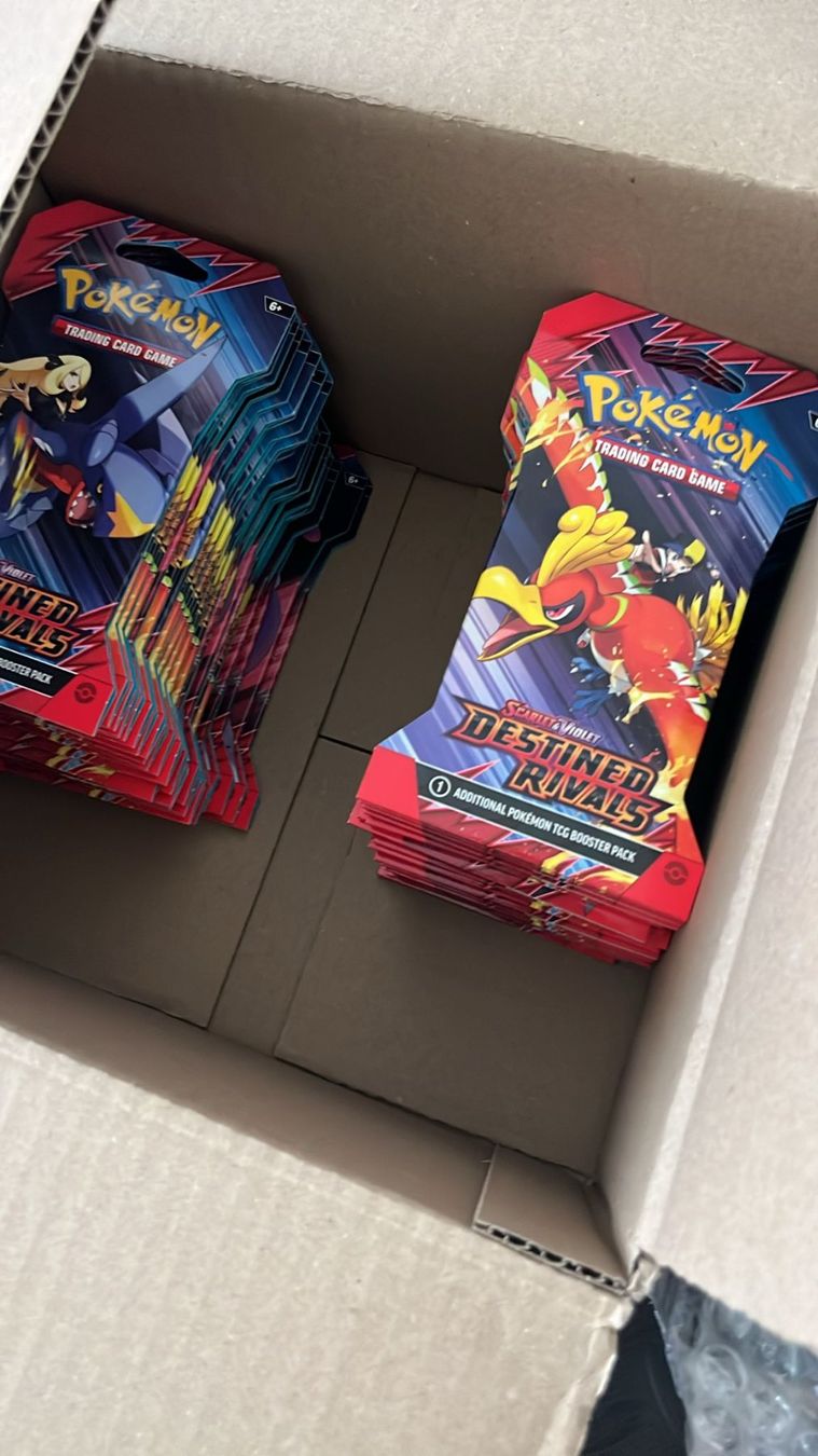 🇬🇧 20x Pokémon - Destined Rivals Sleeved Booster EN (Neu und ...