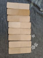 Echte Leather strips for craft, 8 pieces, 24 cm long