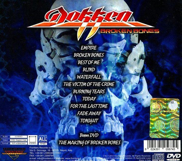 CD: Dokken – Broken Bones CD+DVD  HARD ROCK – Usato da Gingins venduto da Demonseed 1