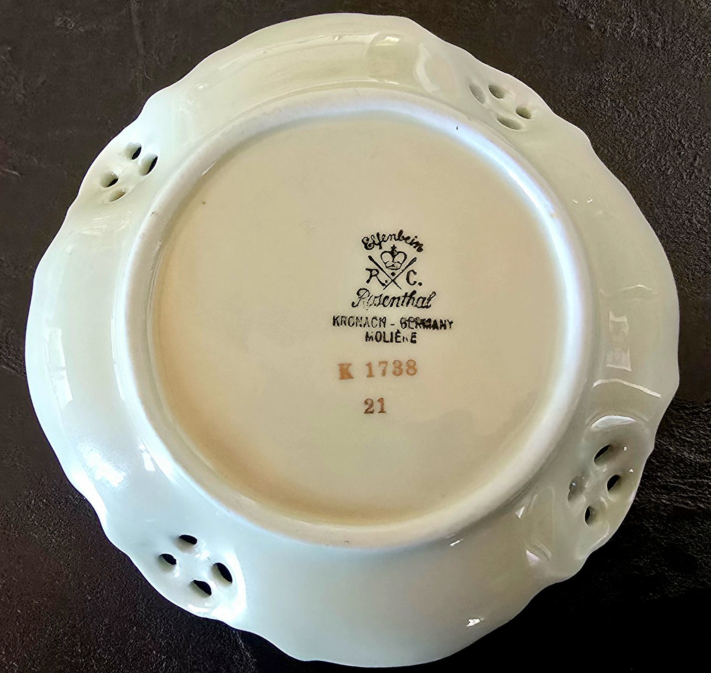 Rosenthal Piatti: Rosenthal Molière Schälchen, Elfenbein, Durchmesser 10cm – Usato da Oberried am Brienzersee venduto da Vagabund 1