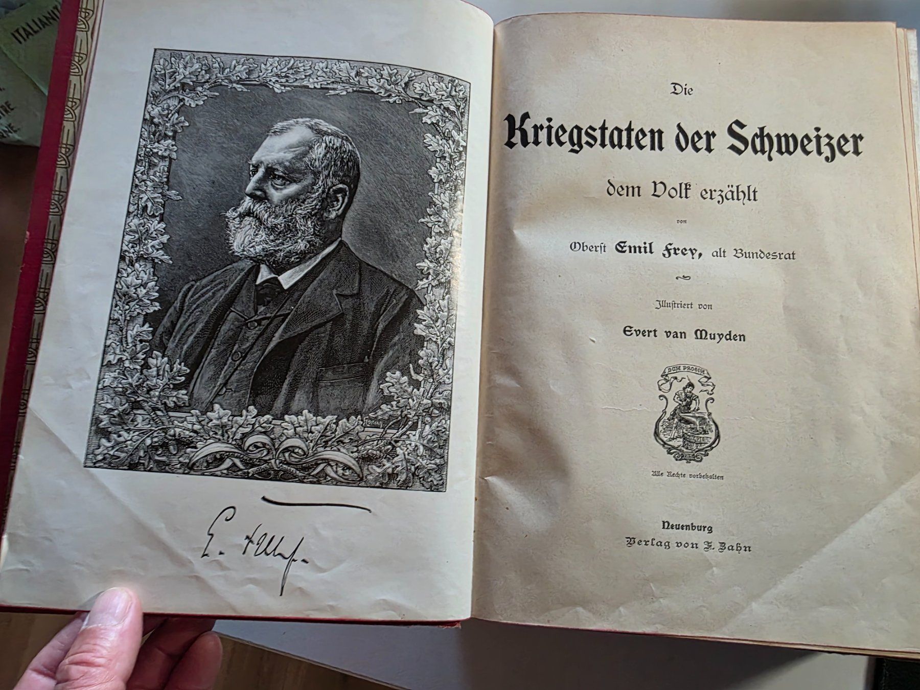Livres: Die Kriegstaten der Schweizer - Oberst Emil Frey - Zahn Verl – D'occasion à Walterswil BE par Lonitti 1