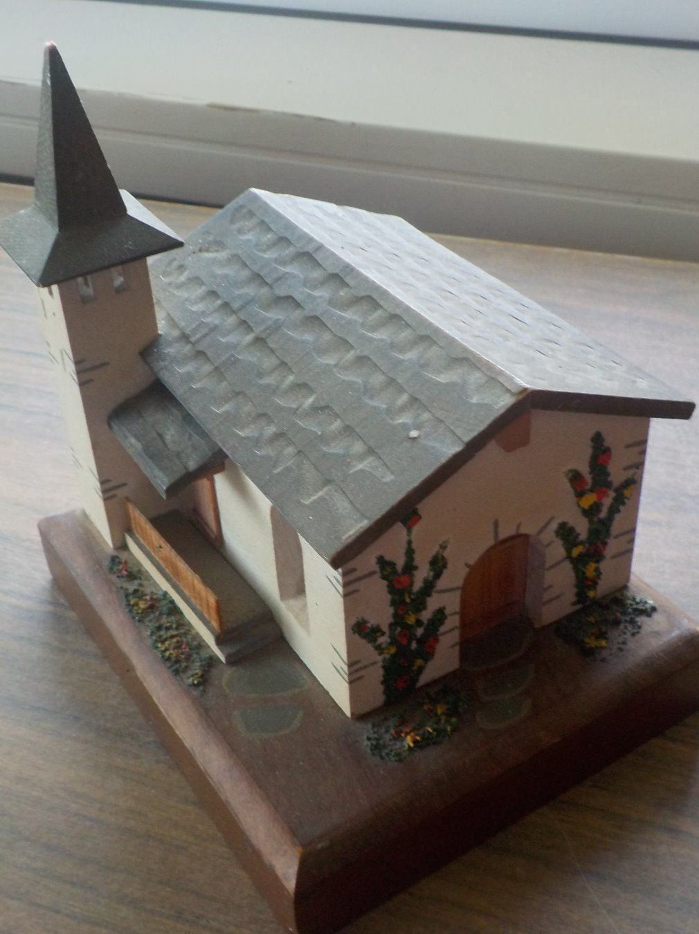 Carillon: Spieldose Erzgebirge Holz "Kirche" – Usato da Mörschwil venduto da antiksalon 4