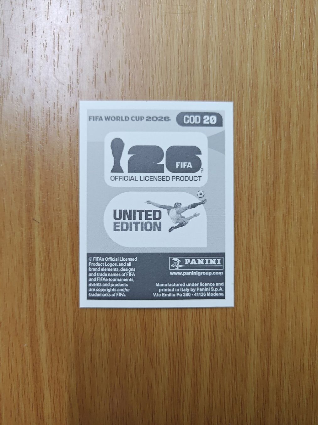 Panini Carte collezionabili: Panini WM 2026 Sticker - COD 20 – Usato da Hochdorf venduto da all_u_want 1