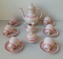 Hutschenreuther Porcelaine Rosé Moccaservice