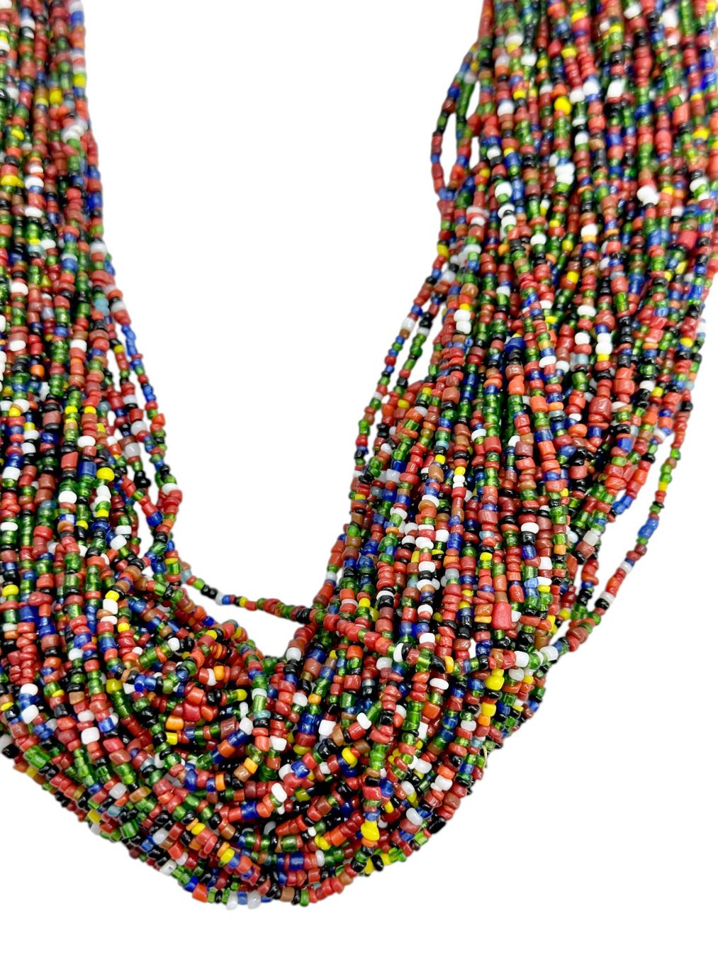 Catenine: Collier multirang NAGA authentique perles verre multicolore – Usato da Morges venduto da vintiques 4