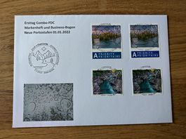 Combo FDC Flusslandschaften  Aare / Verzasca