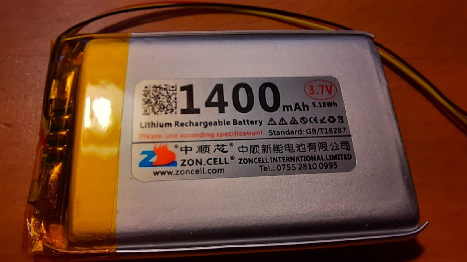 Batterie: Akku 1400mAh, 3.7V, 5.18Wh – Nuovo e nell'imballaggio originale da Zürich venduto da balin777