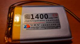 Akku 1400mAh, 3.7V, 5.18Wh