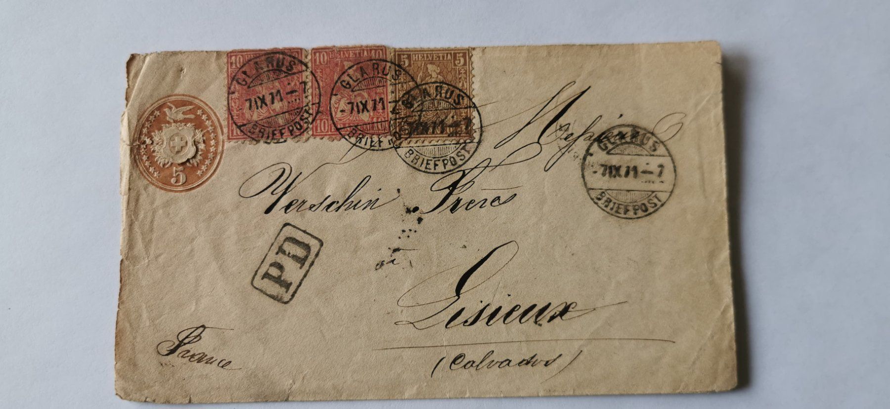 Tous les timbres: Tübli-Brief 1871 – D'occasion à Aadorf par Chnorli-Furz
