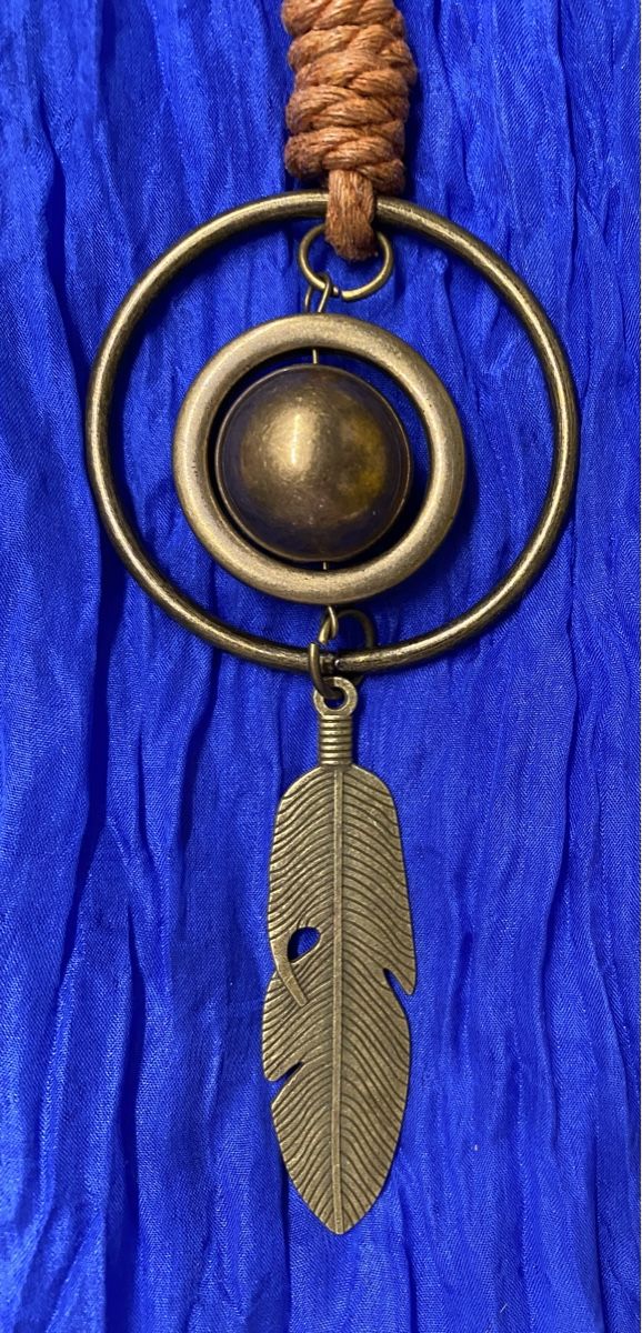 Catenine: Boho Halskette, Leder, Feder Anhänger, Statement Kette – Nuovo (secondo la descrizione) da Lyss venduto da Sibella56 1