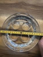 Glasschale für 4 Teelichter  Glasi Hergiswil