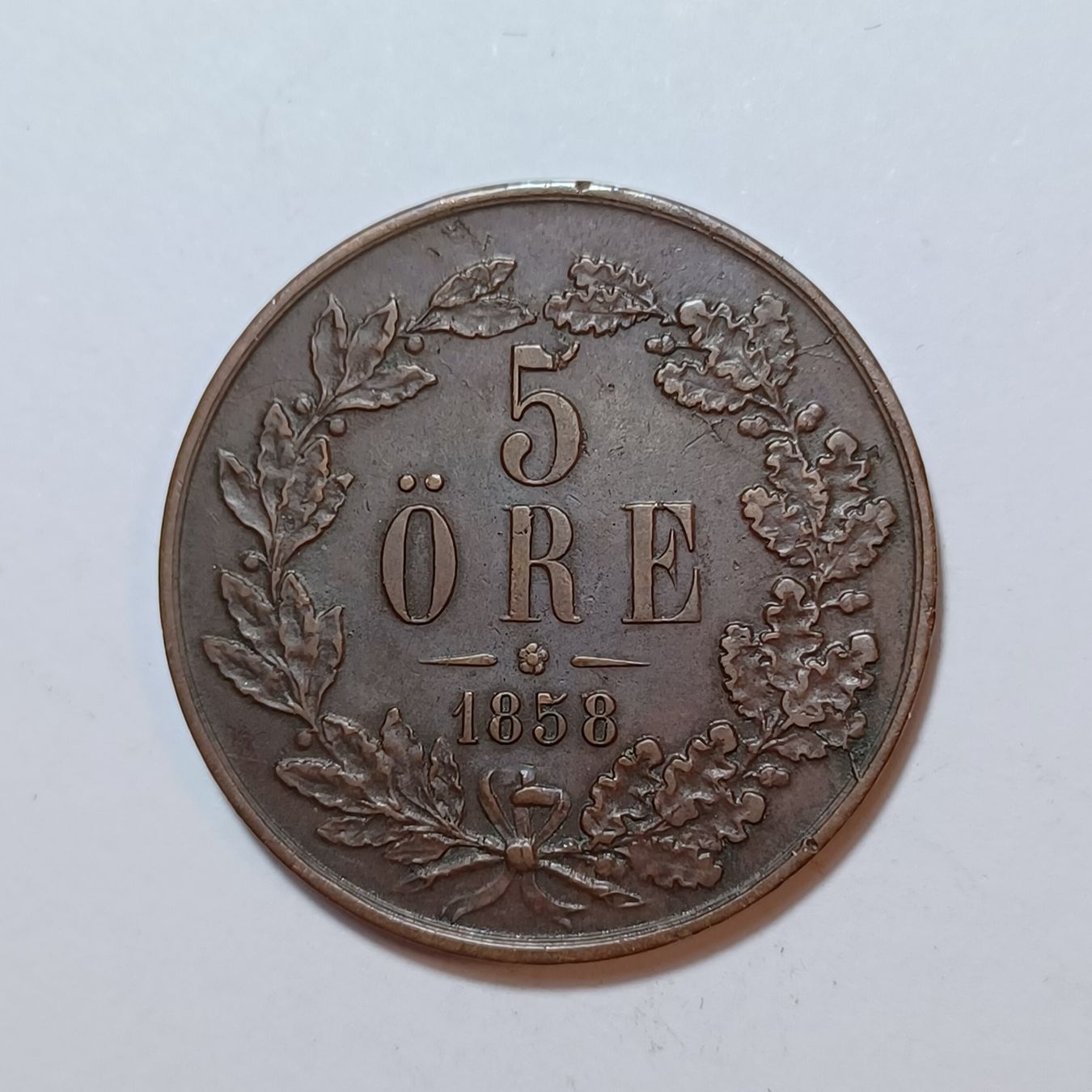 Tutti le monete: 5 Öre 1858 Schweden – Usato da Pfäffikon ZH venduto da Welt_Muenzen