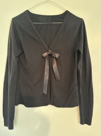 Cardigan von Just B, Grösse M, schwarz, 100% Wolle
