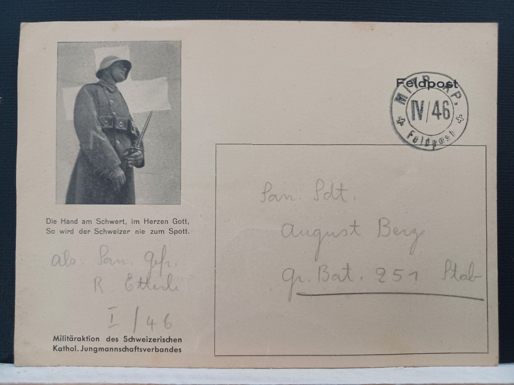 Tutti i francobolli: Feldpost, Mitr Kp IV/46, 1939 – Usato da Aarau Rohr venduto da mgvw