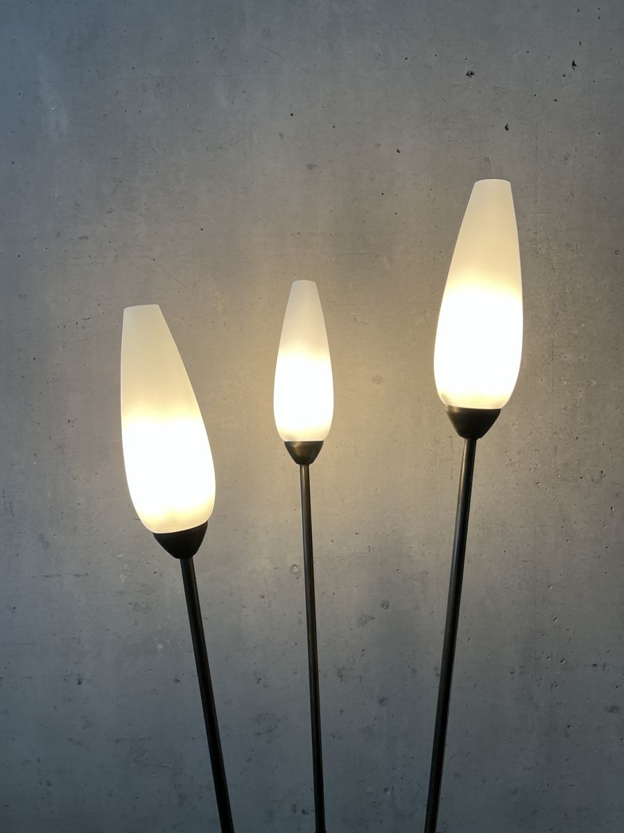 Lampen: Mid Century Ständerleuchte Messing – Gebraucht aus Wabern von La-Vitrine 1