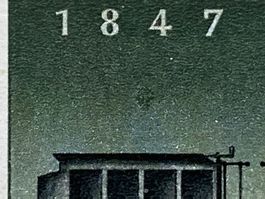277, Retouche über dem Tender, Viererblock , postfrisch