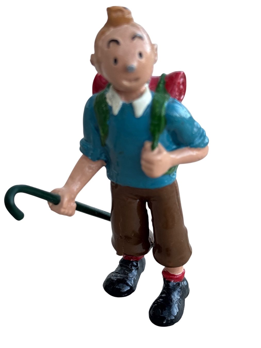 Statuette: Tim & Struppi - Tintin - Bleifigur ca. 5 cm - Wanderer – Usato da Pratteln venduto da Dollshop