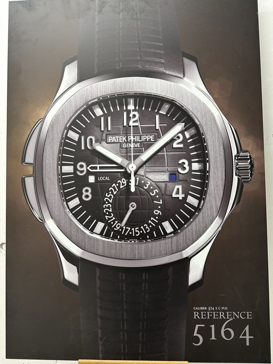 Patek Philippe Aquanaut 5164 Uhr Luxusuhr Werbung Tafel (Gebraucht) in ...