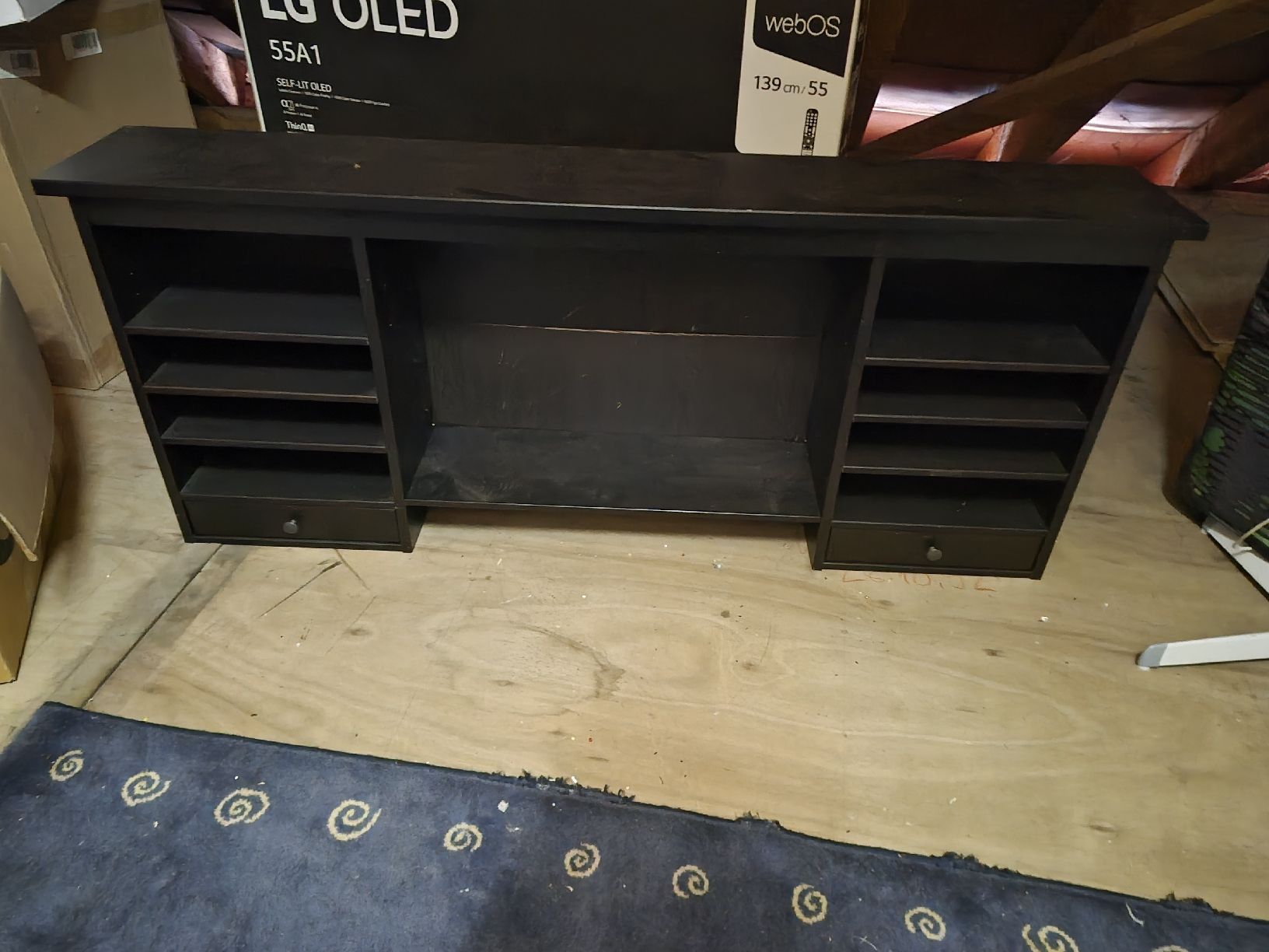 Ikea Scrivanie: Hemnes Schreibtisch Aufsatz schwarz – Usato da Kerns venduto da RhiannonDane