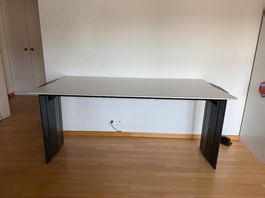 Bürometalltisch mit klappbarer Tischplatte 165 x 80 x 76cm