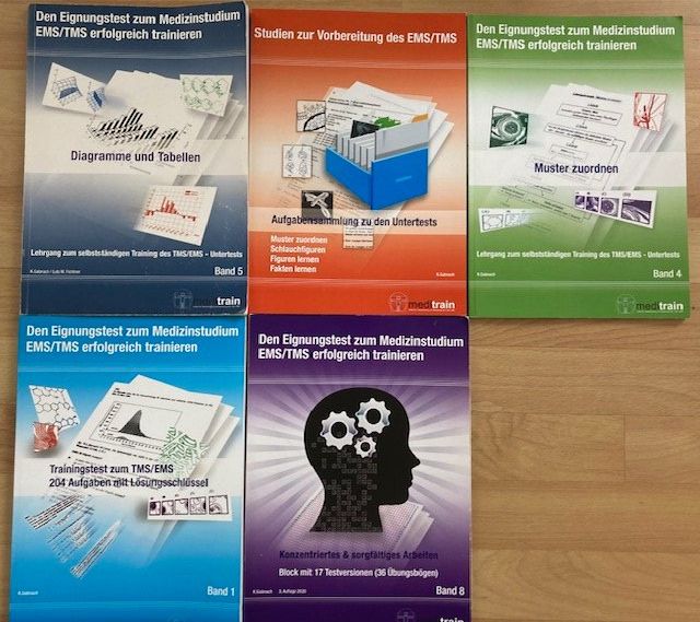 Libri: Meditrain - 5 EMS Bücher - Numerus Clausus – Usato da Cham venduto da I7I7