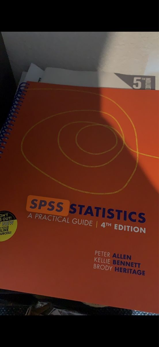 Bücher: SPSS Statistics - A Practical Guide, 4th Edition top! – Neu und originalverpackt aus Liebefeld von fresh-7