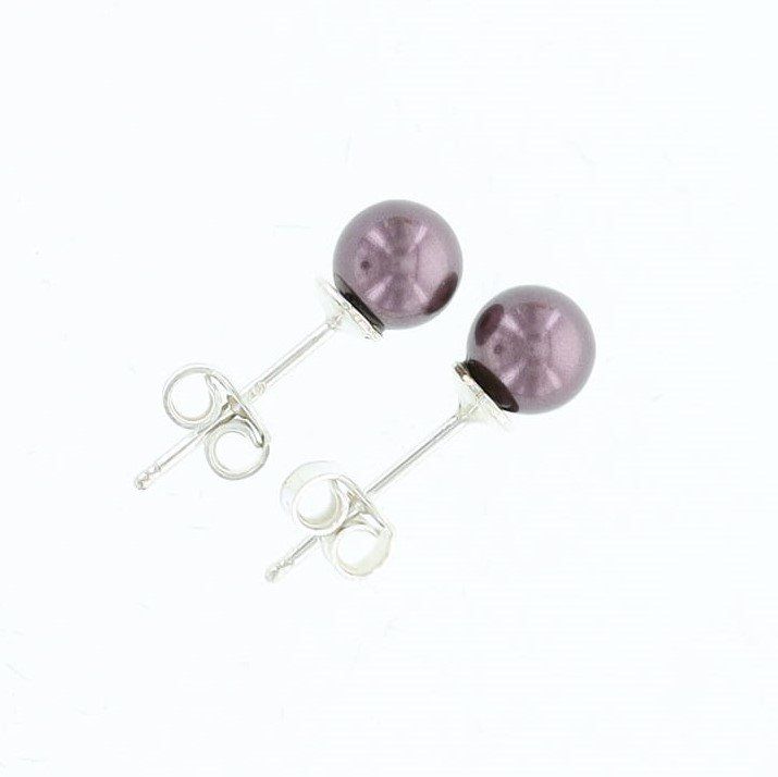 Orecchini pendenti & Orecchini a lobo: Perlenohrstecker - 925 Silber, rosa – Nuovo e nell'imballaggio originale da Wängi venduto da LiqKojote
