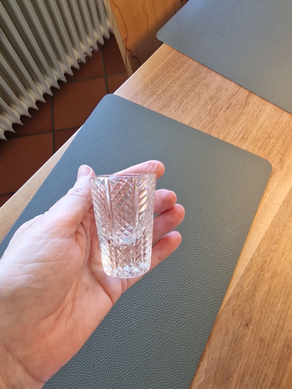 Caraffe: Dekantierkaraffe mit 2 Gläsern, Kristall, antik – Usato da Eglisau venduto da mmkristall 3