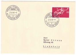lettre de Genève cachet IP. 1 pour Liebefeld du 28.VI.48