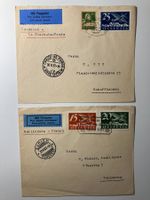 Briefe, 2 Erstflüge 1927, Lausanne-Chaux-de-Fonds,