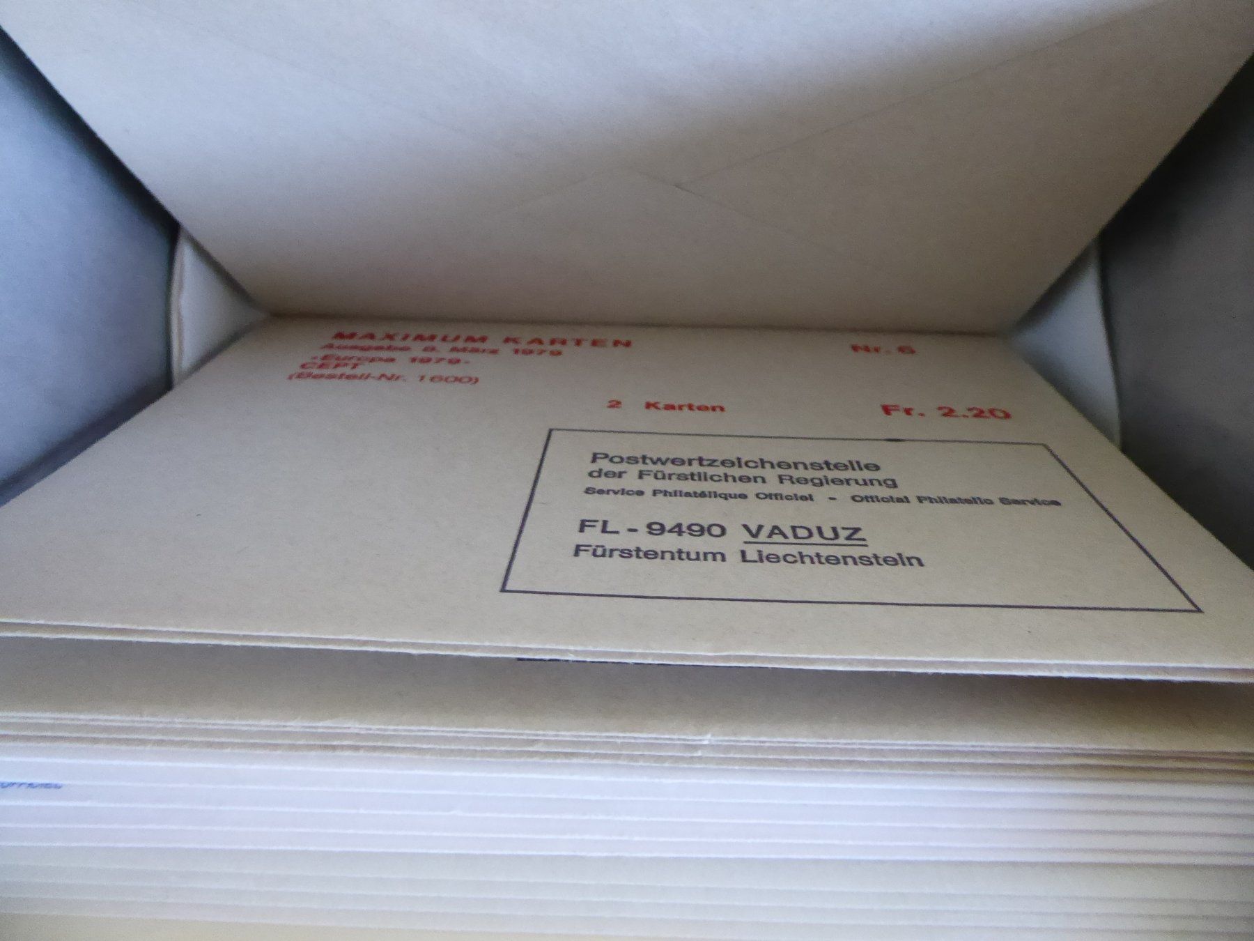 Tous les timbres: § Interessanter Posten Liechtenstein Maximumkarten – D'occasion à Rothrist par swisstools 9