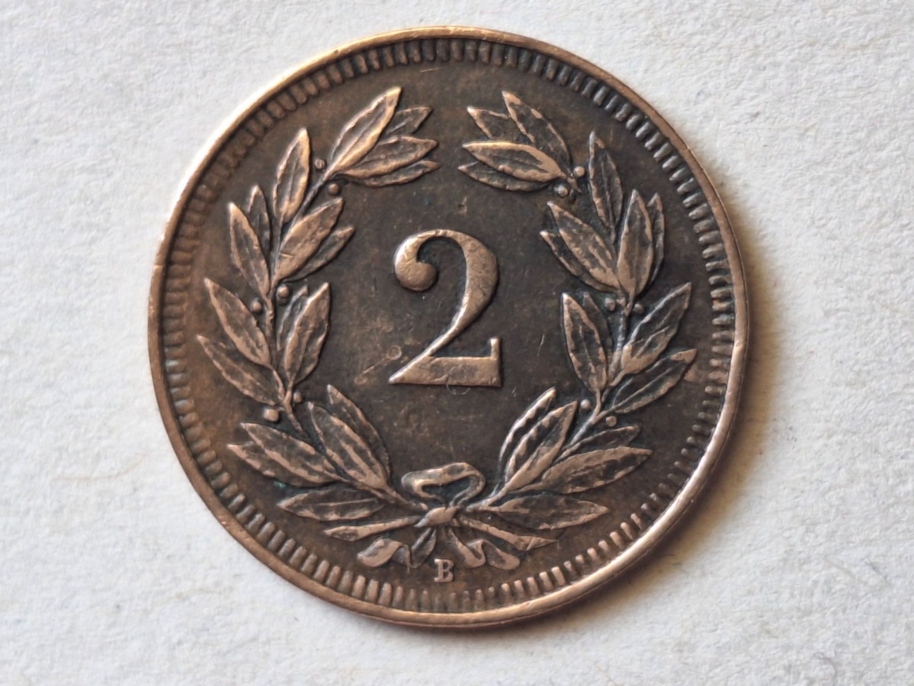 Tutti le monete: 2cts 1913  SS – Usato da Couvet venduto da zeze03 1